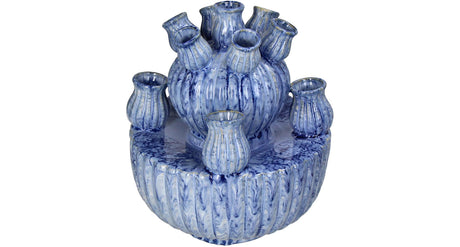 Hd vase stoneware blue 23.5x23.5x27.5cm