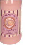Kersten vaas aperitif sun keramiek roze 6.5x6.5x21.8 cm