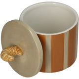 Kersten voorraadpot croissant dolomite bruin 11x11x14,3cm
