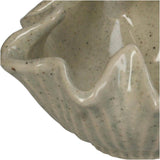 Kersten bloempot keramiek beige 15x15x8cm