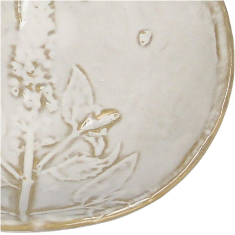 Kersten bord veldbloem keramiek white 11.5x10.5x2cm