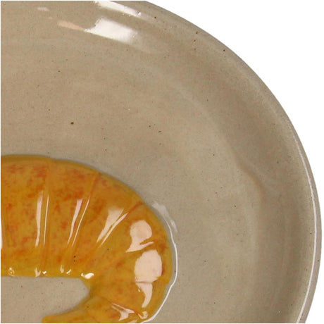 Kersten schaaltje croissant keramiek beige 15.5x15.5x1.9cm