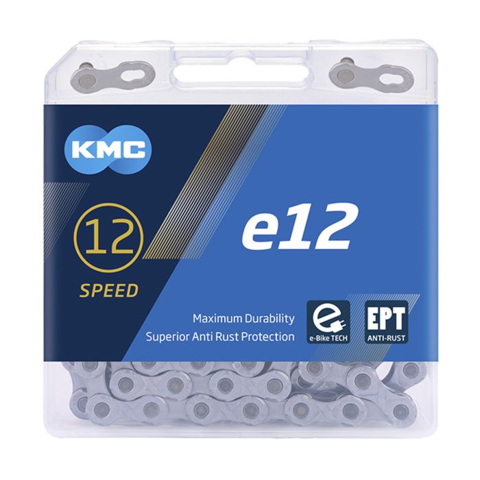 KMC E12 EPT -Fahrradkette 130 Silberverbindungen