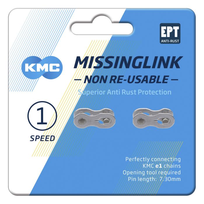 KMC Missing Link E1 E8 Ept, 3 32, 2 Stück, silberfarben