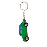 Fiat 500 Schlüsselanhänger aus grünem PVC
