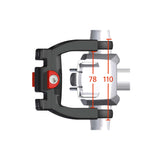 Newloxs Starther-Halter KLICKFIX E-BIKE Ø22-26mm Klemmen + Lock