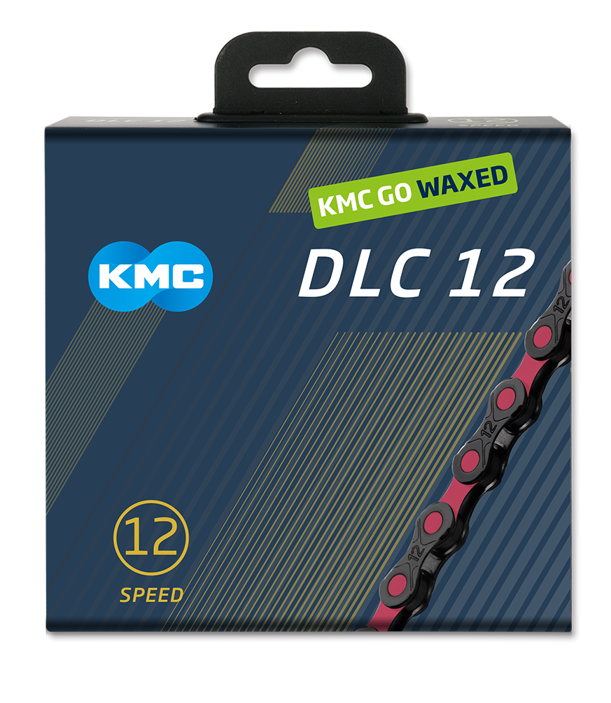Kmc Kette dlc12 126l Box gewachst 12-fach schwarz rosa