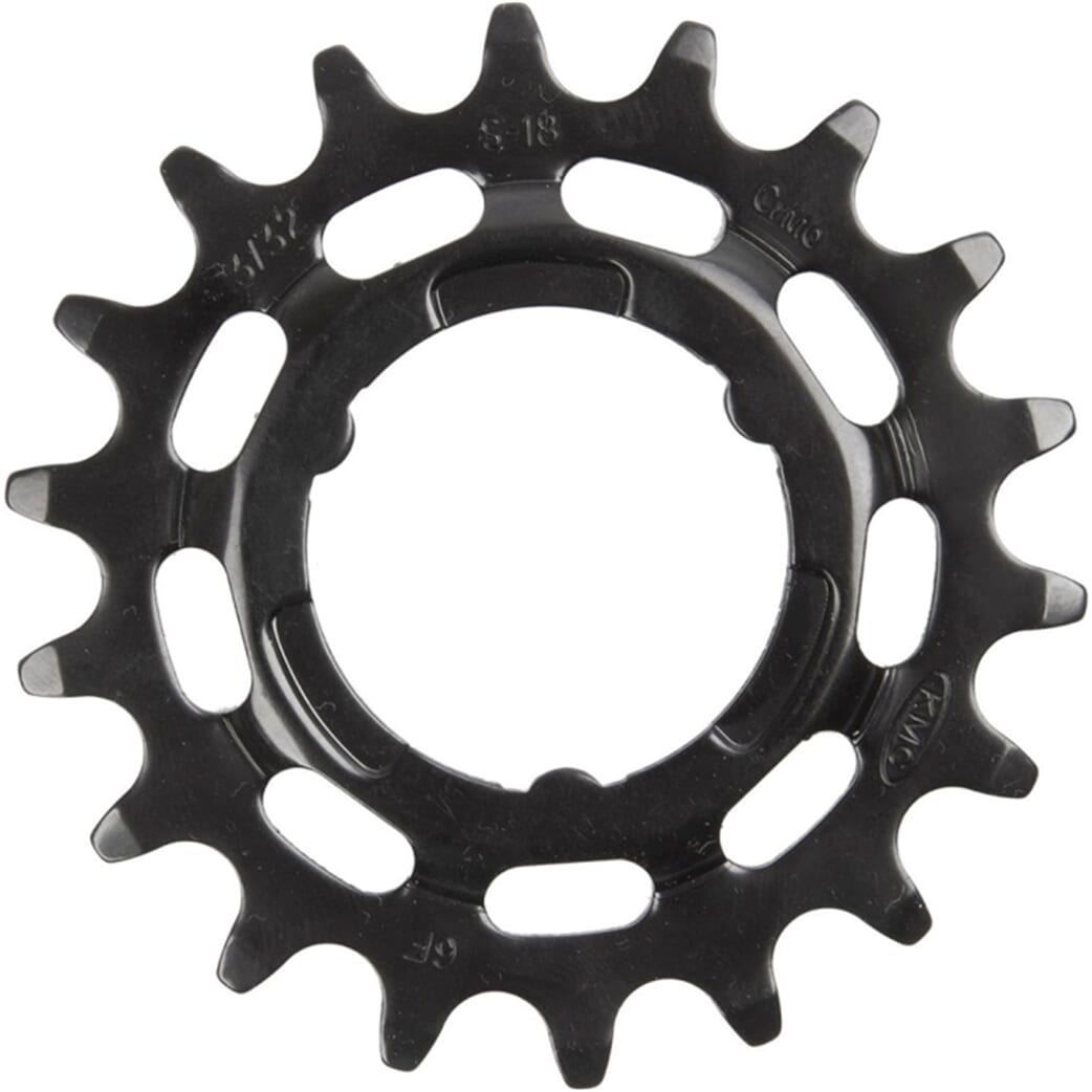 KMC -Ausrüstung Shimano schmal 18t hinten schwarz