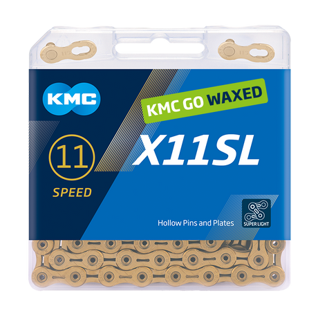 Kmc Kette x11sl Kette x11sl 118 Glieder Ti-N Gold gewachst