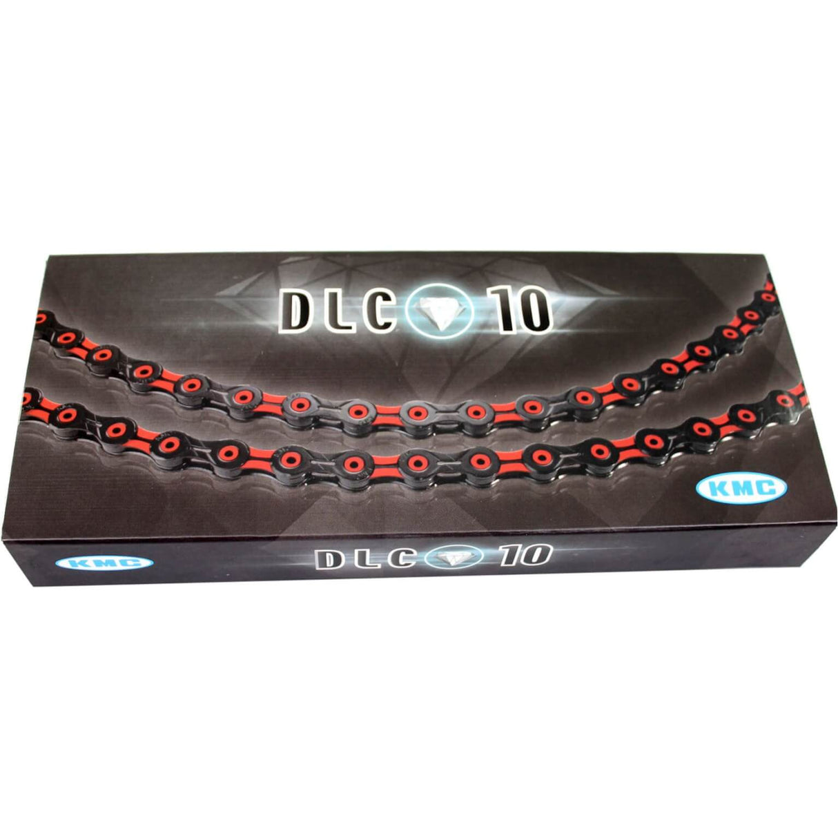 KMC DLC 10 116 Schakels Red -Black Bicycle Chain