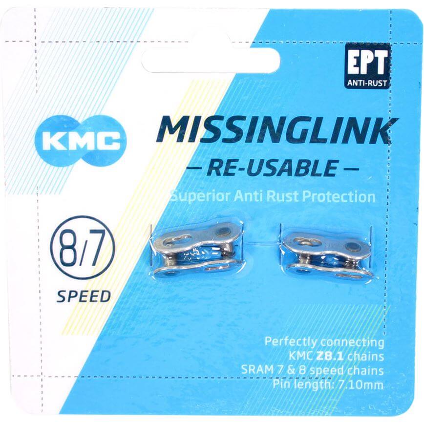 KMC Sliftschakel MissingLink 7 8R EPT Silver 7.10mm 7 8V (2)