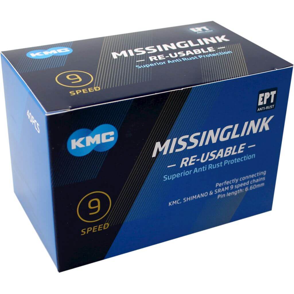 KMC Missing Link X 9R - Silver Box - EPT - 9 -rychlost - 40 kusů