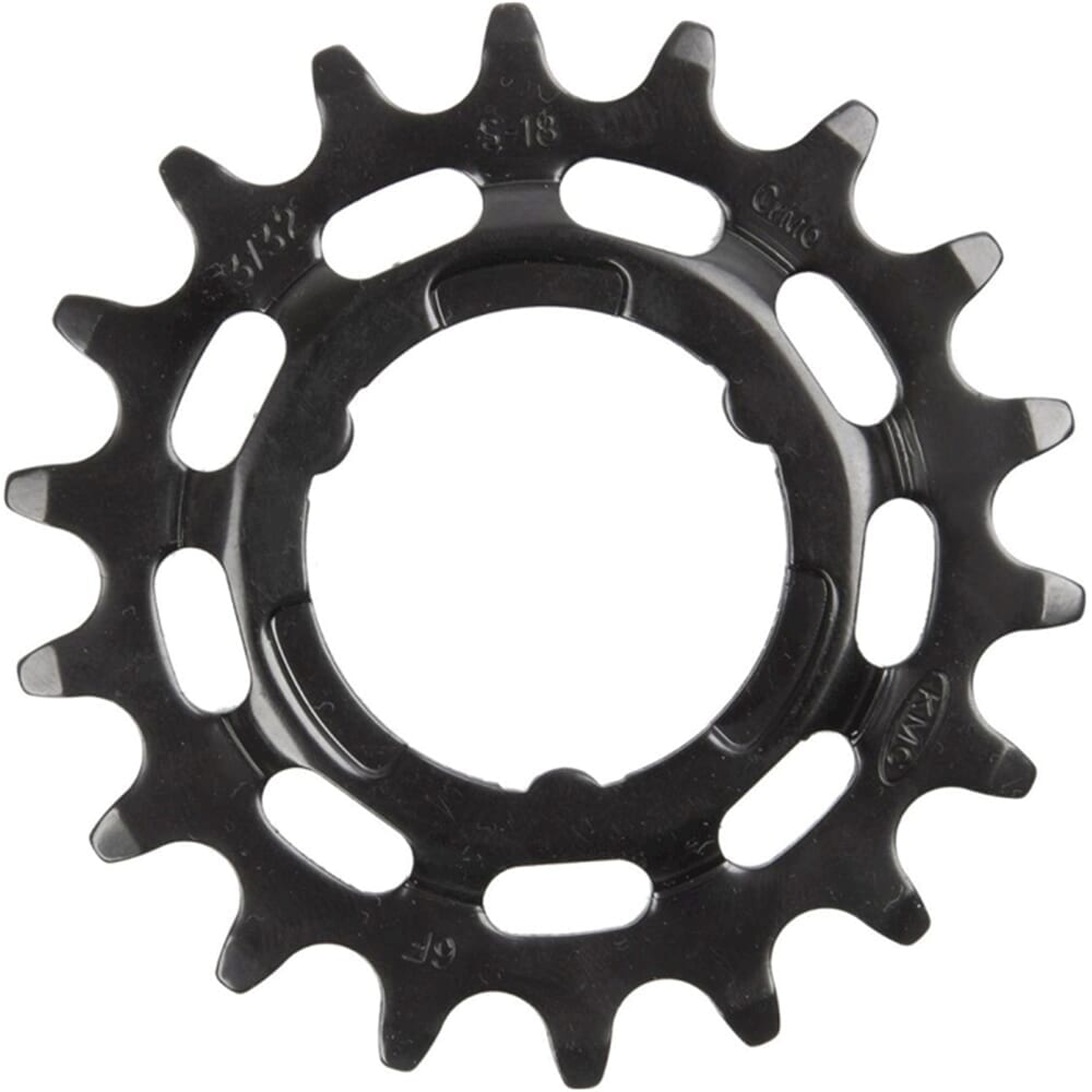 KMC Gear Shimano wąski 19t tylny czarny (25st)