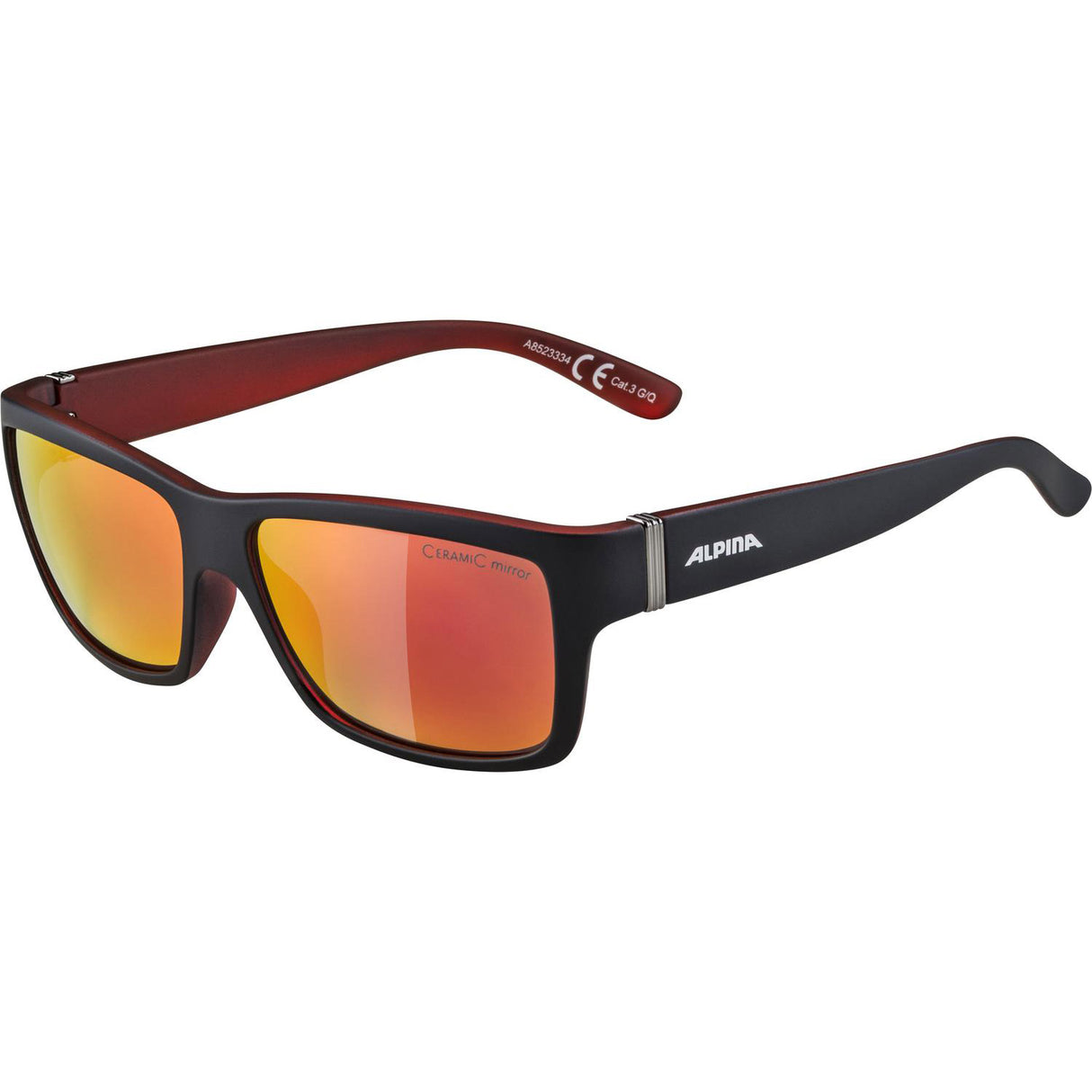 Alpina Sportbrille Kacey schwarz rot