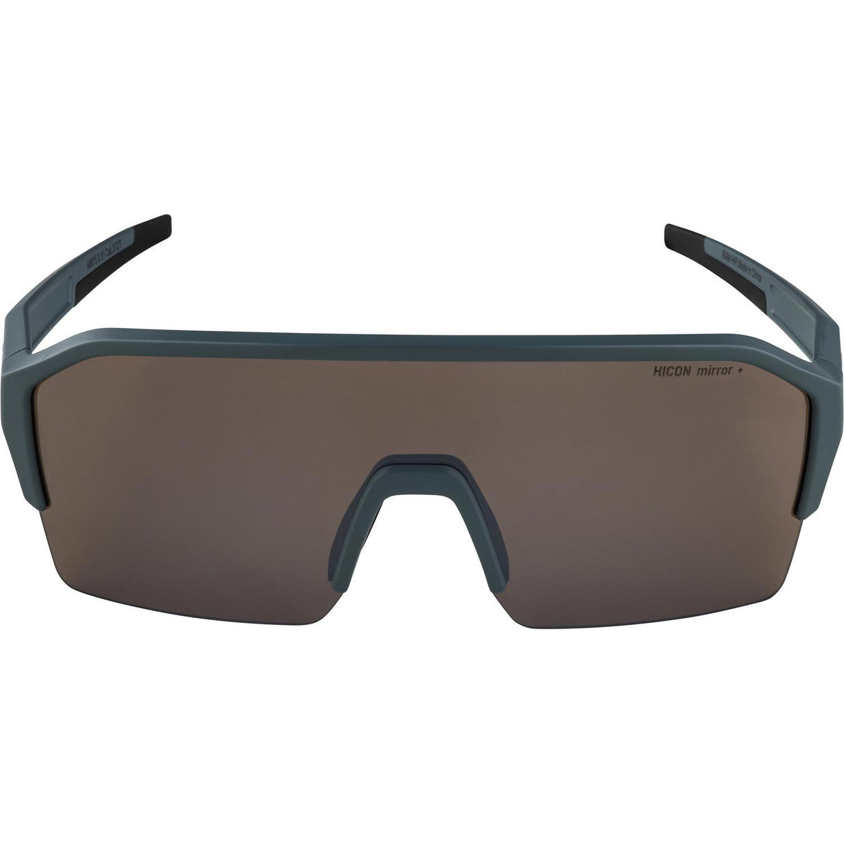 Olympische Sportbekleidung Alpina Sport Sportbrille Ram HR Q-Lite Silber. Spiegelglas blau