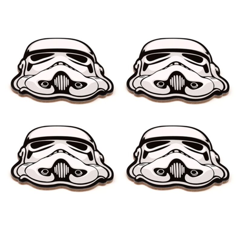 Das originale Stormtrooper-Set mit 4 Untersetzern