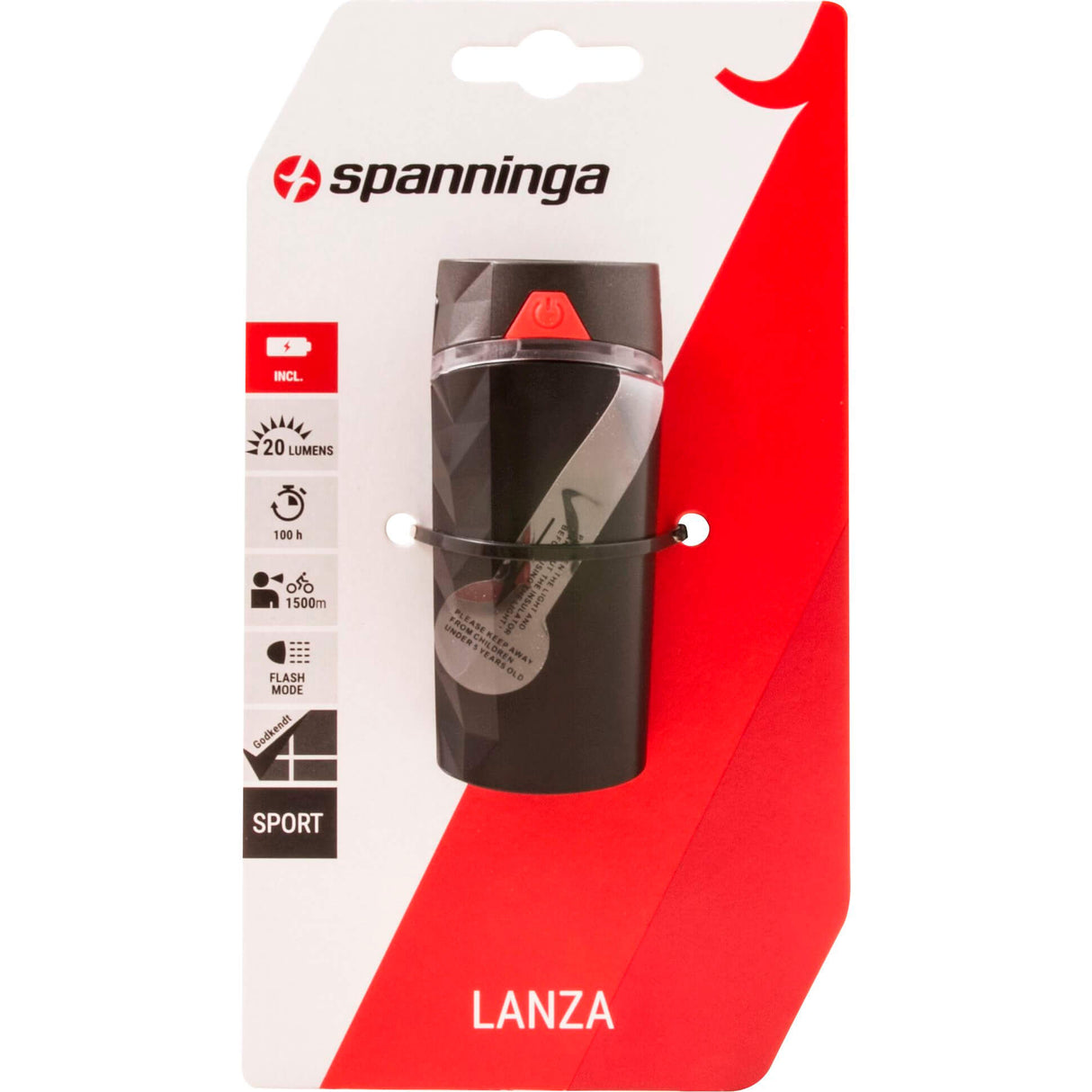 Headlight Lanza battery 20 Lumen