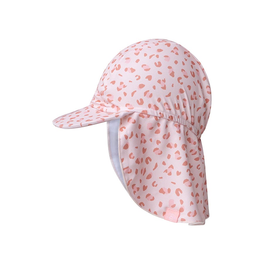 Leopard | altrosa UV-Sonnenkappe