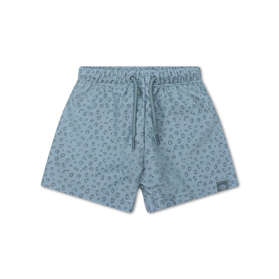 Leopard | grüne UV-Schwimmboxershorts für Jungen