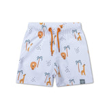 Dschungel | Mehrfarbige UV-Schwimmboxershorts für Jungen