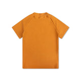 Seestern | Orangefarbenes UV-Badeshirt mit kurzen Ärmeln