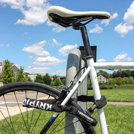 Kryptonite Keeper 785 Kette mit integriertem Schloss – Fahrradkettenschloss – Fahrradschloss mit Kette für Elektrofahrrad – 85 cm – Stahl – Schwarz