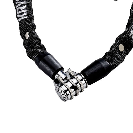 Kryptonite Keeper 465 Zahlenschloss – Kette mit integriertem Zahlenschloss – Fahrradkettenschloss – elektrisches Fahrradschloss – 65 cm – Stahl – Schwarz