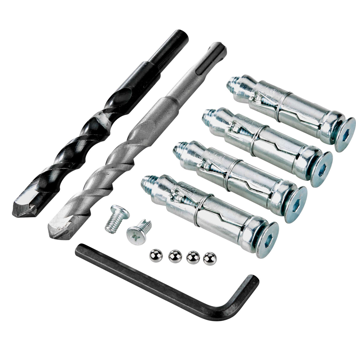 Kryptonite Evolution Bodenwandanker – Permanenter Verriegelungspunkt – Wandanker Motorrad – Stahlhalterung – 14 mm – Schwarz Silber