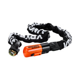 Kryptonite Evolution 1012 Kette mit integriertem Schloss – Art-3 Kettenschloss Fahrrad – Fahrradschlosskette Elektrofahrrad – 120 cm – Stahl – Schwarz