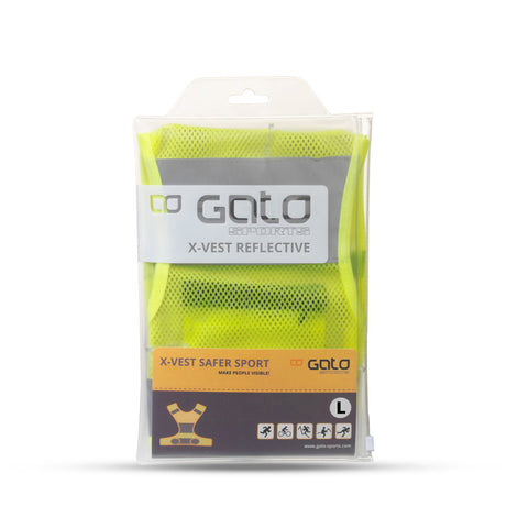 Gato x vest reflektierend neon gelb groß
