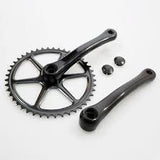 Kurbelsatz 44T Alu Black 3 32 Flach