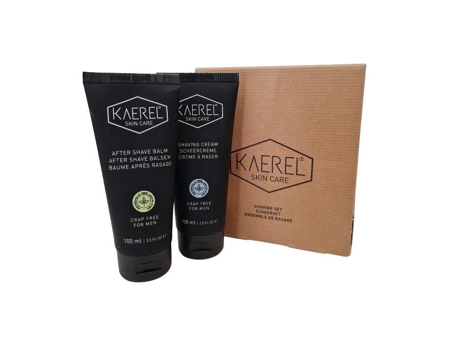 Kaerel Hautpflege-Rasierset: Rasiercreme + After-Shave-Balsam