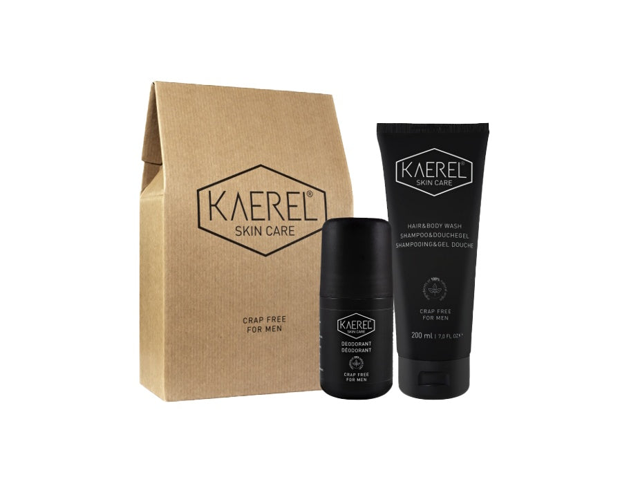 Kaerel Hautpflege-Starterset: Deodorant + Haar-Körperwaschmittel
