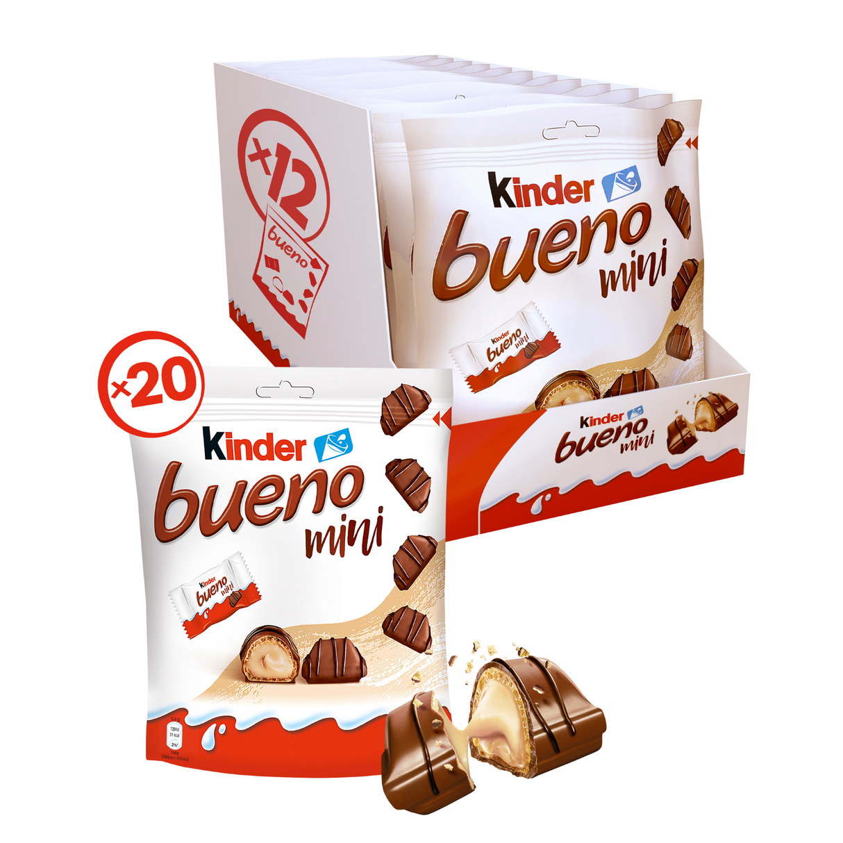 Kinder Bueno Mini T20 Standbeutel (12x108 Gramm)