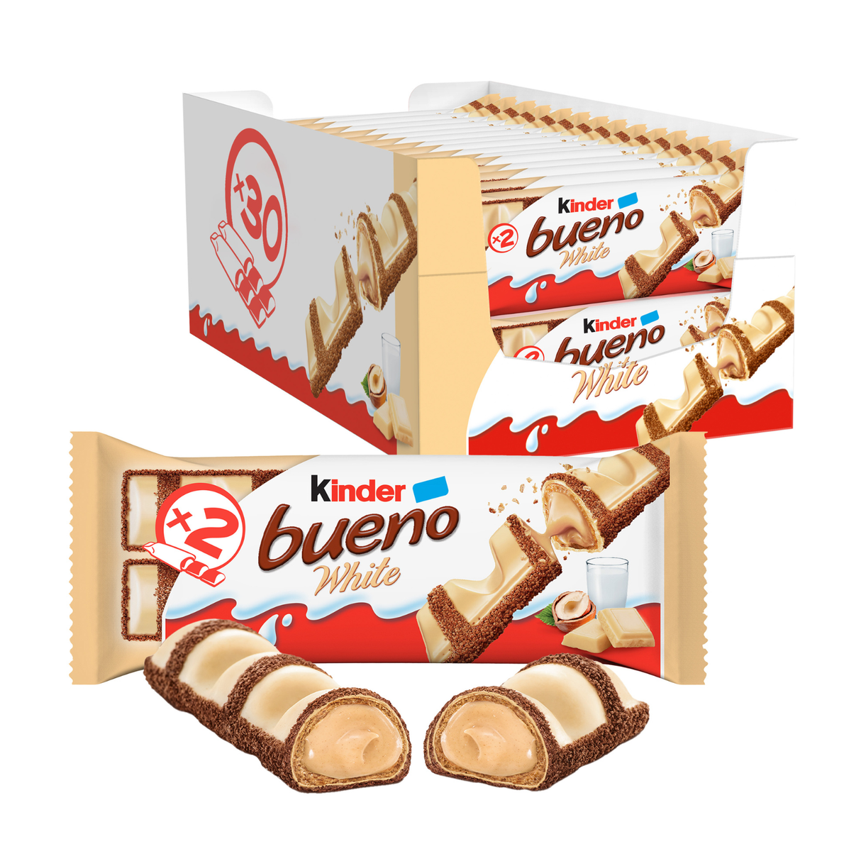 Kinder bueno weiß t2 (30 Stück)