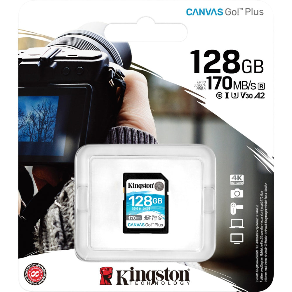 Kingston Canvas gehen! Plus SDXC 128 GB