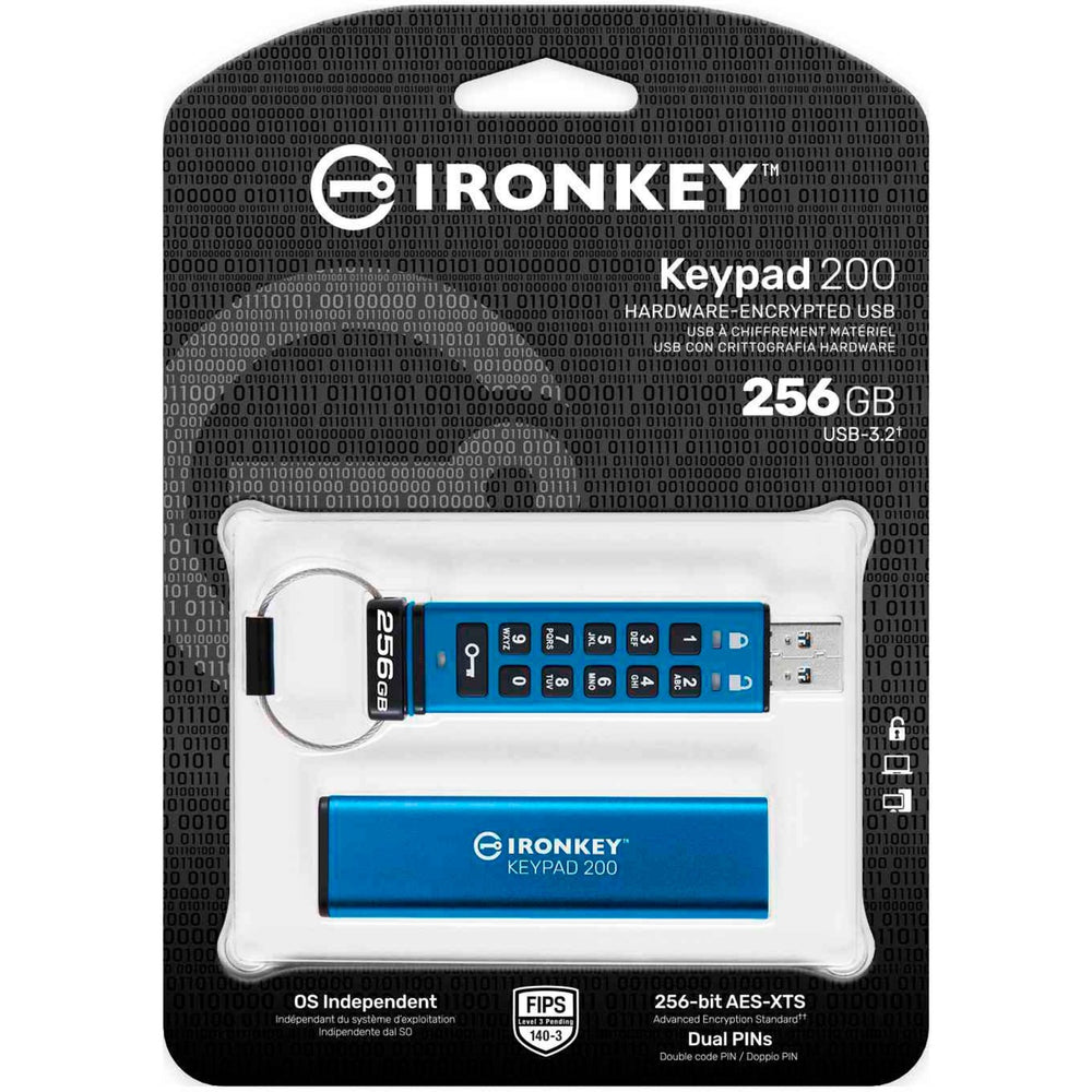 Kingston Ironkey Tastatur 200 256 GB