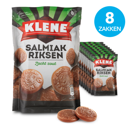 Klene salmiakrisen Beutel (8x 210gr)