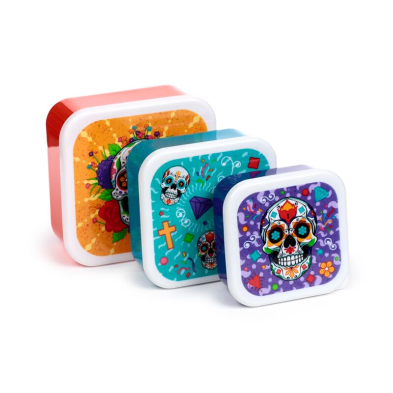 Set 3 Lunchbox M L XL Dia de Los Muertos