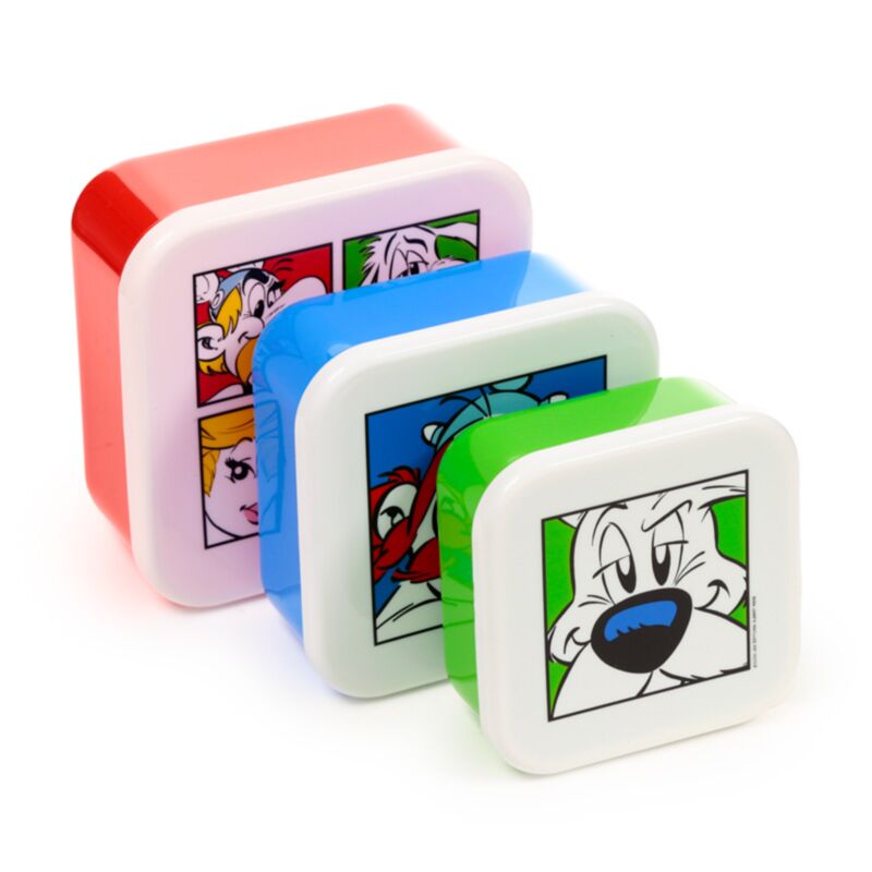 Set 3 Lunchbox M L XL Asterix, Obelix, Idefix (Dogmatix) 2025