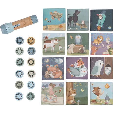 Little Dutch Stories Projektor-Taschenlampe – blau