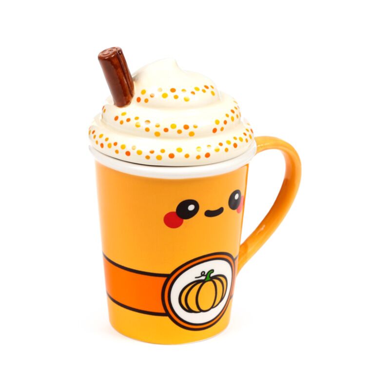 Kürbisgewürzter Latte-Foodiemals-Becherdeckel