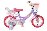 Volare Einhorn Kinderfahrrad - Mädchen - 12 Zoll - Lila