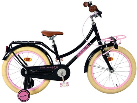 Volare ausgezeichnetes Kinderfahrrad – Mädchen – 18 Zoll – Schwarz