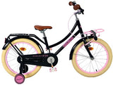Volare ausgezeichnetes Kinderfahrrad – Mädchen – 18 Zoll – Schwarz – 95 % zusammengebaut