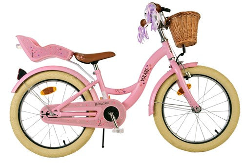 Volare Blossom Kinderfahrrad – Mädchen – 18 Zoll – Rosa