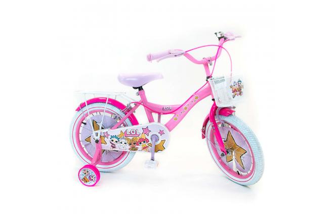 Volare Puppen 16 Zoll Kinderfahrrad mit zwei Handbremsen