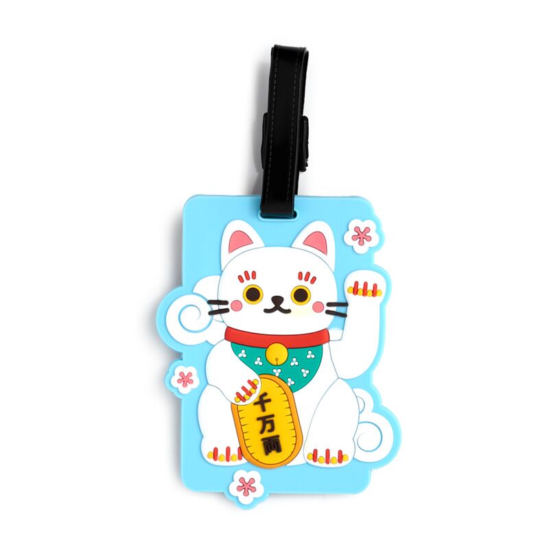 Maneki Neko Glückskatze PVC-Kofferanhänger