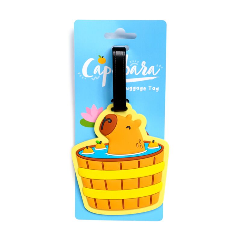 Capybara-PVC-Kofferetikett