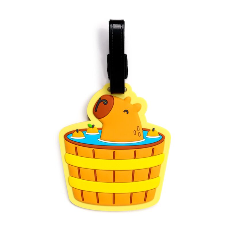 Capybara-PVC-Kofferetikett